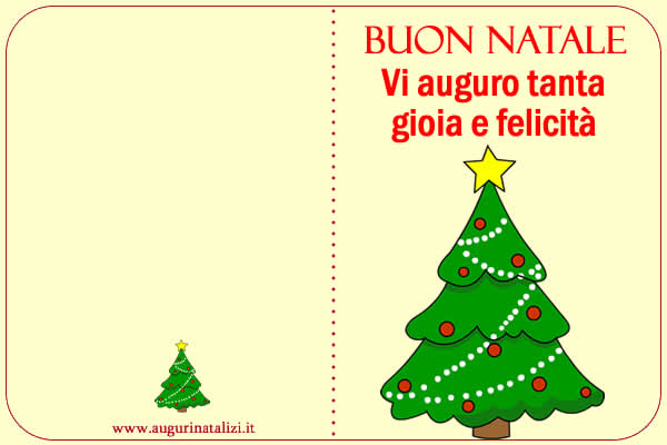 BIGLIETTI AUGURI NATALIZI